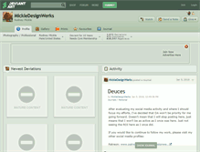 Tablet Screenshot of mickledesignwerks.deviantart.com