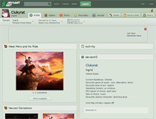 Tablet Screenshot of clukyrat.deviantart.com