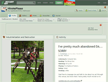 Tablet Screenshot of hiremeplease.deviantart.com