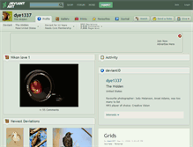 Tablet Screenshot of dye1337.deviantart.com