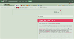 Desktop Screenshot of cyantrum.deviantart.com