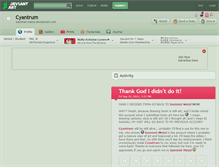 Tablet Screenshot of cyantrum.deviantart.com