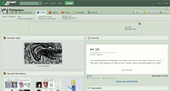 Desktop Screenshot of flying-taco.deviantart.com