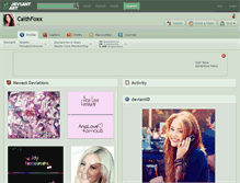Tablet Screenshot of caithfoxx.deviantart.com