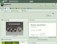 Tablet Screenshot of muteferrica.deviantart.com