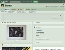 Tablet Screenshot of kat-adams.deviantart.com