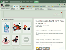 Tablet Screenshot of bigccv.deviantart.com