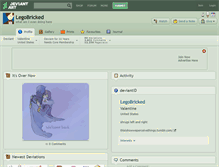 Tablet Screenshot of legobricked.deviantart.com