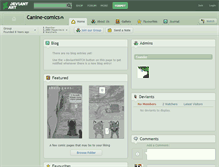 Tablet Screenshot of canine-comics.deviantart.com