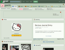 Tablet Screenshot of cece218.deviantart.com