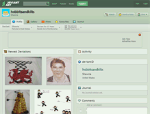 Tablet Screenshot of hobbitsandkilts.deviantart.com