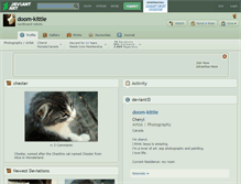 Tablet Screenshot of doom-kittie.deviantart.com