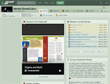 Tablet Screenshot of mental-illnessclub.deviantart.com