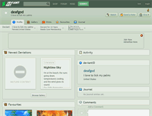 Tablet Screenshot of deafgod.deviantart.com