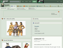 Tablet Screenshot of buuzen.deviantart.com