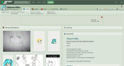 Desktop Screenshot of hatsune-miiku.deviantart.com
