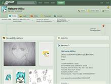 Tablet Screenshot of hatsune-miiku.deviantart.com