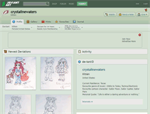 Tablet Screenshot of crystalinewaters.deviantart.com