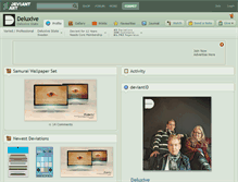 Tablet Screenshot of deluxive.deviantart.com