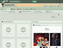 Tablet Screenshot of demonlord778.deviantart.com