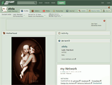 Tablet Screenshot of ofelia.deviantart.com