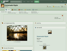 Tablet Screenshot of homemade-hippie.deviantart.com