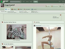 Tablet Screenshot of dragonheart69.deviantart.com