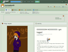 Tablet Screenshot of kuronekkoxd.deviantart.com