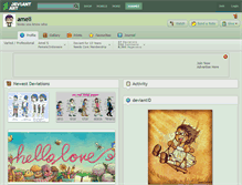 Tablet Screenshot of ameli.deviantart.com