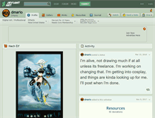Tablet Screenshot of dmario.deviantart.com