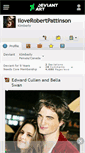 Mobile Screenshot of iloverobertpattinson.deviantart.com