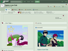 Tablet Screenshot of gaara-x-lee-club.deviantart.com