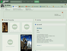 Tablet Screenshot of ik-orion.deviantart.com