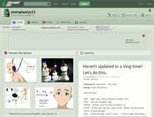 Tablet Screenshot of emmaheelys33.deviantart.com