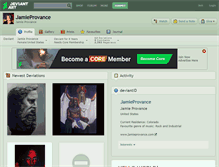 Tablet Screenshot of jamieprovance.deviantart.com