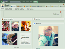 Tablet Screenshot of hayoki.deviantart.com