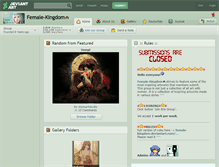Tablet Screenshot of female-kingdom.deviantart.com