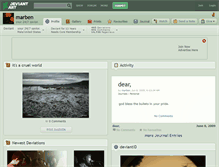 Tablet Screenshot of marben.deviantart.com
