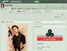 Tablet Screenshot of ladyliedie.deviantart.com
