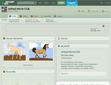 Tablet Screenshot of animal-movie-club.deviantart.com