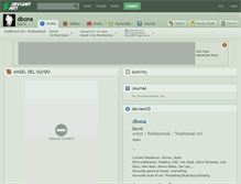Tablet Screenshot of dbona.deviantart.com