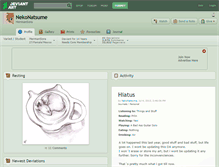 Tablet Screenshot of nekonatsume.deviantart.com