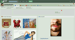 Desktop Screenshot of clockmushroom.deviantart.com
