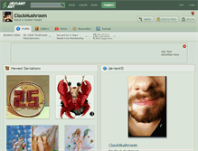 Tablet Screenshot of clockmushroom.deviantart.com