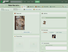 Tablet Screenshot of peter-pan-art.deviantart.com