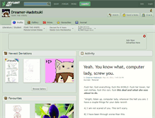 Tablet Screenshot of dreamer-madotsuki.deviantart.com