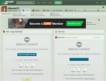 Tablet Screenshot of hitomi432.deviantart.com