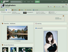 Tablet Screenshot of fallingfeathers.deviantart.com