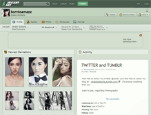 Tablet Screenshot of borntoamaze.deviantart.com