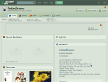 Tablet Screenshot of faddeddreams.deviantart.com